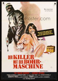 2b294 TOOLBOX MURDERS German '78 sexy horror art of naked woman attacked in bath!