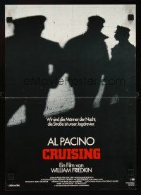 2b163 CRUISING German 12x19 '80 William Friedkin, undercover cop Al Pacino pretends to be gay!