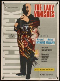2b021 LADY VANISHES Indian R60s Lockwood, great full-length artwork of Alfred Hitchcock!