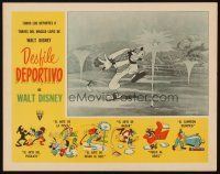 2b051 DESFILE DEPORTIVO Mexican LC '50s Walt Disney, great cartoon image of Goofy golfing!