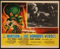 2b053 INVASION OF THE SAUCER MEN Mexican LC R60s classic border art of cabbage head aliens & girl!