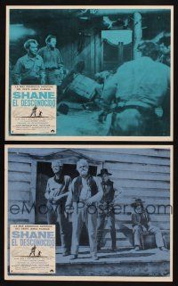 2b046 SHANE 2 Mexican LCs R70s most classic western, Alan Ladd, Jack Palance, Van Heflin!