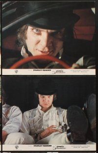 2b073 CLOCKWORK ORANGE 16 EnglishFrench LCs R82Stanley Kubrick classic starring Malcolm McDowell!