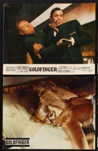 2b085 GOLDFINGER 11 French LCs R70s great images of Sean Connery as James Bond 007!