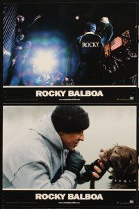 2b114 ROCKY BALBOA 6 French LCs '07 boxing sequel, director & star Sylvester Stallone!