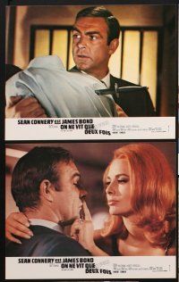 2b109 YOU ONLY LIVE TWICE 8 French LCs '67 Sean Connery as James Bond w/sexy girls!