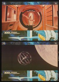 2b124 2001: A SPACE ODYSSEY 16 German LCs R70s Kier Dullea, Lockwood, Kubrick sci-fi classic!