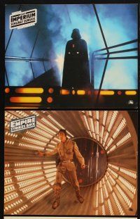 2b128 EMPIRE STRIKES BACK 9 German LCs '80 George Lucas sci-fi classic, Luke, Yoda, Chewy, Han Solo