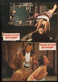 2b131 ORGIES OF EDO 4 German LCs 1969 naked bound Asian women, Zankoku ijo Gyakutai Monogatari!