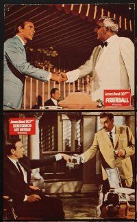 2b135 THUNDERBALL 7 German LCs R70s Sean Connery as secret agent James Bond 007!