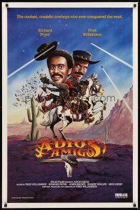 2c015 ADIOS AMIGO video 1sh '75 Fred Williamson & Richard Pryor are two sharp dudes!