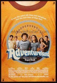 2c016 ADVENTURELAND advance DS 1sh '09 Jesse Eisenberg, Kristen Stewart, Bill Hader, Kristen Wiig!