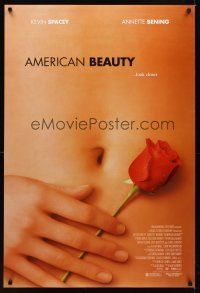 2c034 AMERICAN BEAUTY DS 1sh '99 Sam Mendes Academy Award winner, sexy close up image!