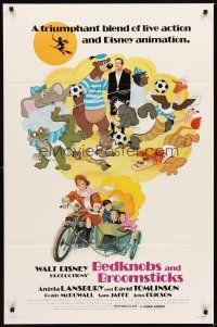 2c074 BEDKNOBS & BROOMSTICKS 1sh R79 Walt Disney, Angela Lansbury, great cartoon art!