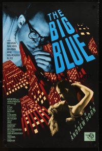 2c082 BIG BLUE 1sh '88 Andrew Horn directed, David Brisbin, cool poster design!