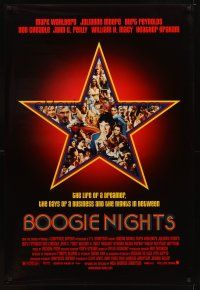 2c105 BOOGIE NIGHTS 1sh '97 John C. Reilly, Mark Wahlberg as Dirk Diggler!