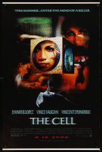 2c130 CELL advance DS 1sh '00 Jennifer Lopez enters the mind of a killer, cool sci-fi fantasy image