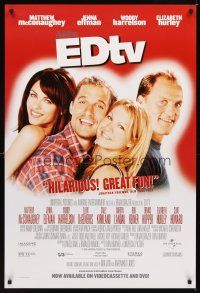 2c217 EDTV video 1sh '99 Ron Howard, Matthew McConaughey, sexy Jenna Elfman!