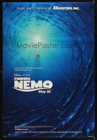2c249 FINDING NEMO advance DS 1sh '03 best Disney & Pixar animation, 3.7 trillion fish!