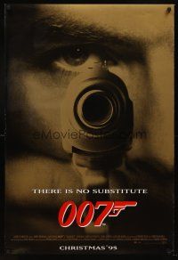 2c283 GOLDENEYE advance DS 1sh '95 Pierce Brosnan as secret agent James Bond 007!