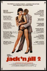 2c358 JACK 'N JILL 2 1sh '84 Samantha Fox & Jack Wrangler are looking for action and finding it!