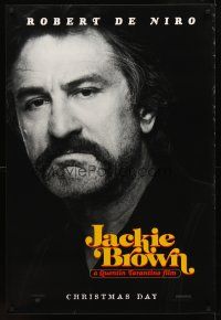 2c359 JACKIE BROWN teaser 1sh '97 Quentin Tarantino, cool close-up of Robert De Niro!