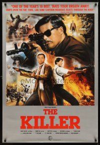 2c367 KILLER 1sh '90 John Woo directed, art of Chow Yun-Fat by Tongdee!