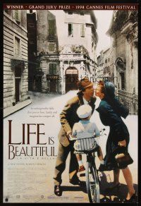 2c387 LIFE IS BEAUTIFUL 1sh '98 Roberto Benigni's La Vita e bella, Nicoletta Braschi