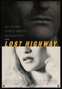 2c403 LOST HIGHWAY 1sh '97 directed by David Lynch, Bill Pullman, pretty Patricia Arquette!