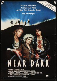2c469 NEAR DARK video 1sh '87 Adrian Pasdar, Bill Paxton, vampires, pray for daylight!