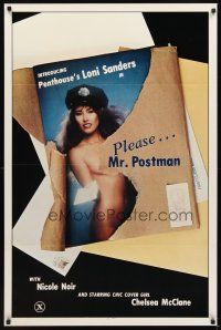 2c522 PLEASE... MR. POSTMAN 1sh '81 introducing Penthouse's sexy naked mail girl Loni Sanders!