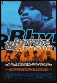2c571 RHYME & REASON int'l 1sh '97 Dr. Dre, Notorious B.I.G., Redman, the ultimate backstage pass!