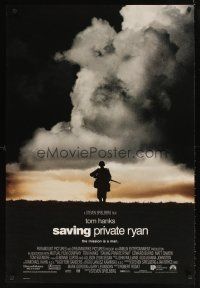 2c597 SAVING PRIVATE RYAN int'l DS 1sh '98 Steven Spielberg, Tom Hanks, the mission is a man!