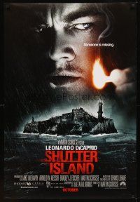 2c625 SHUTTER ISLAND October advance DS 1sh '10 Martin Scorsese, close-up Leonardo DiCaprio!
