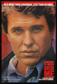 2c638 SOMEONE TO WATCH OVER ME teaser 1sh '87 directed by Ridley Scott, Tom Berenger close-up!