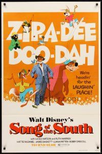 2c639 SONG OF THE SOUTH 1sh R80 Walt Disney, Uncle Remus, Br'er Rabbit & Br'er Bear!