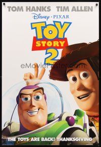 2c716 TOY STORY 2 advance DS 1sh '99 Woody, Buzz Lightyear, Disney and Pixar animated sequel!
