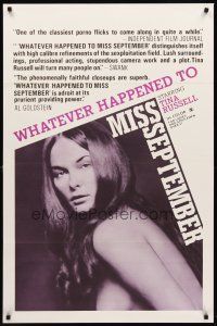 2c758 WHATEVER HAPPENED TO MISS SEPTEMBER 1sh '74 sexy image of Tina Russell, x-rated!