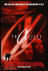 2c788 X-FILES style E int'l DS 1sh '98 David Duchovny, Gillian Anderson, Fight the Future!