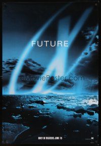 2c789 X-FILES style B teaser DS 1sh '98 David Duchovny, Gillian Anderson, Martin Landau, future!