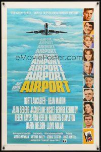 2d023 AIRPORT int'l 1sh '70 Burt Lancaster, Dean Martin, Jacqueline Bisset, Jean Seberg!