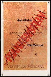 2d046 ANDY WARHOL'S FRANKENSTEIN 1sh '74 Paul Morrissey, great image of title in stitches!