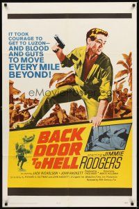 2d068 BACK DOOR TO HELL 1sh '64 beyond Luzon, the code was live, love, and kill like an animal!