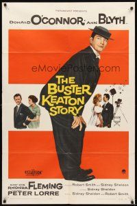 2d157 BUSTER KEATON STORY 1sh '57 Donald O'Connor as The Great Stoneface comedian, Ann Blyth