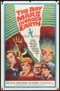 2d242 DAY MARS INVADED EARTH 1sh '63 their bodies & brains were destroyed by alien super-minds!