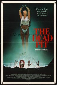 2d244 DEAD PIT 1sh '89 Jeremy Slate, drop in anytime, great sexy horror artwork!
