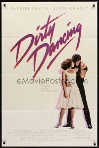 2d264 DIRTY DANCING int'l 1sh '87 classic image of Patrick Swayze & Jennifer Grey!