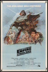2d303 EMPIRE STRIKES BACK style B 1sh '80 George Lucas sci-fi classic, cool artwork by Tom Jung!