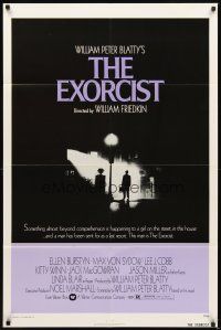 2d319 EXORCIST 1sh '74 William Friedkin, Max Von Sydow, horror classic from William Peter Blatty!