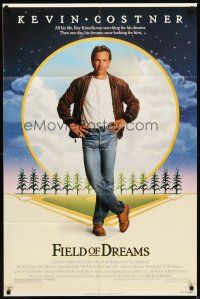 2d332 FIELD OF DREAMS 1sh '89 Kevin Costner baseball classic, if you build it, they will come